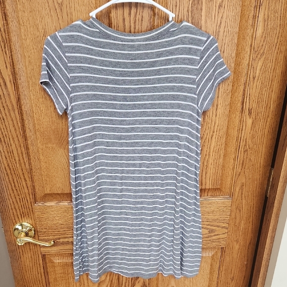 Forever 21 Heather Gray Striped Dress - Picture 5 of 5